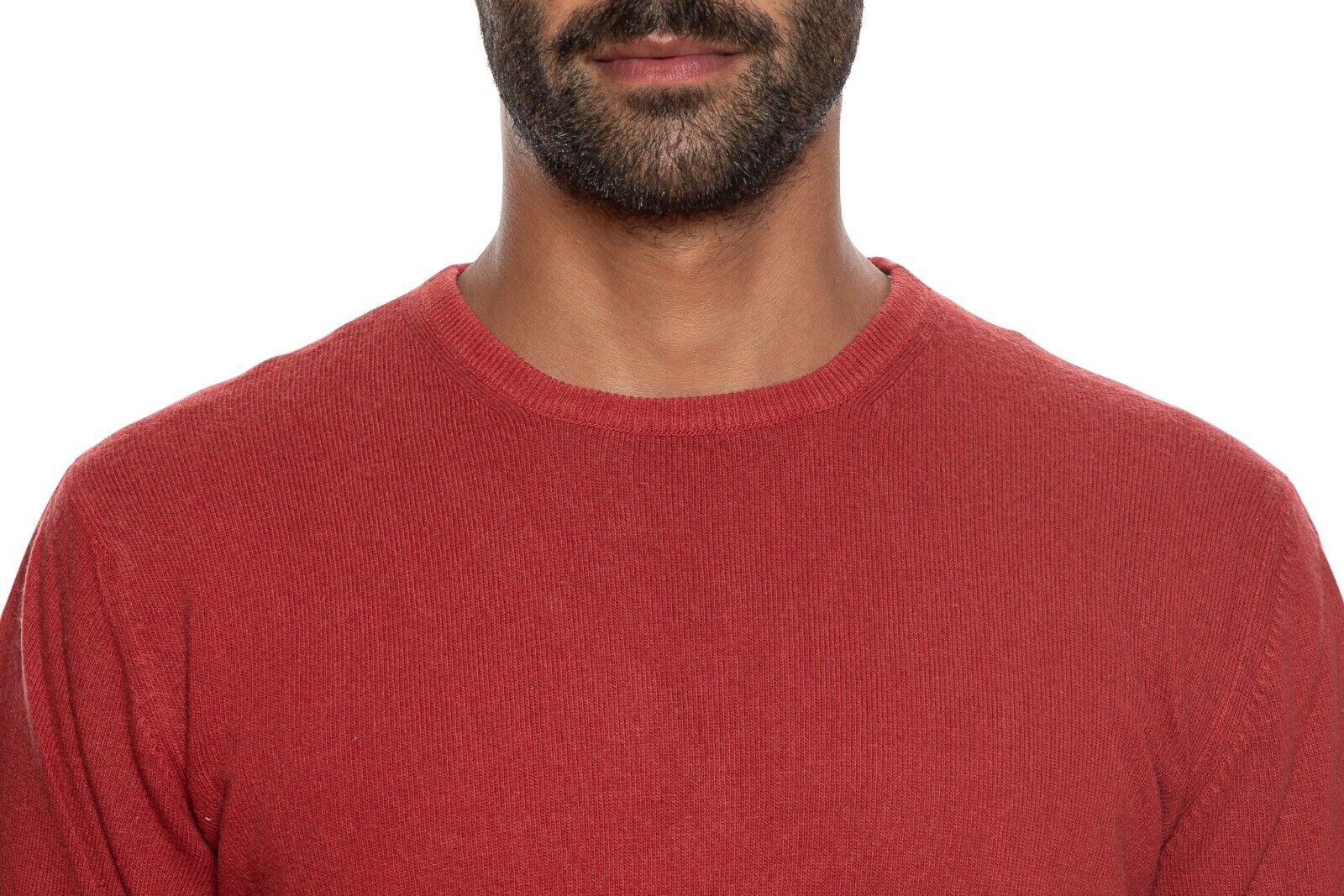 420$ DELLA CIANA CASHMERE Sweater Merinos Wool / Cashmere Red Dyed 40 US / 50 EU