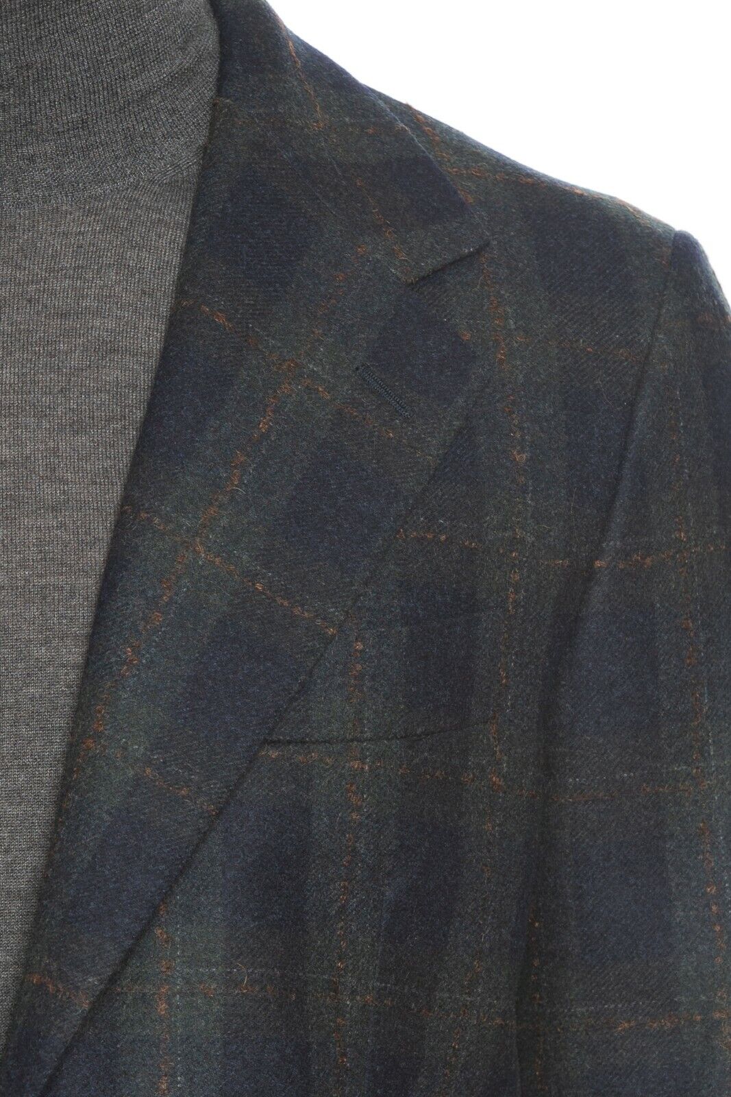 2250$ BELVEST Jacket Flannel Wool 100's Checks 40 US / 50 EU 8R Super Slim Fit