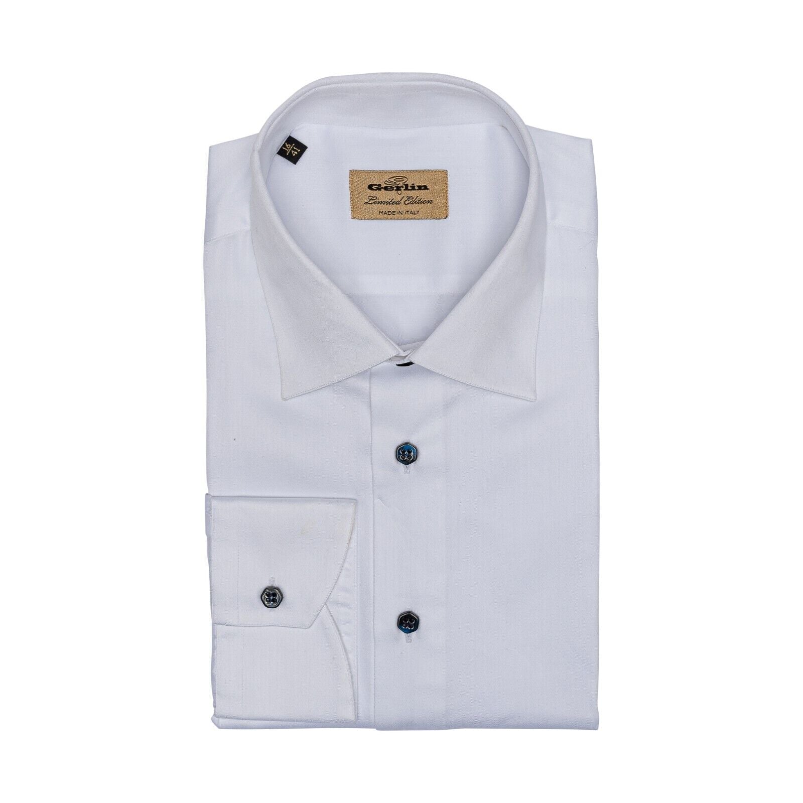LUXURY 690$ GERLIN Shirt White Finest ALUMO Cotton 16 - 41 1G ZILLI