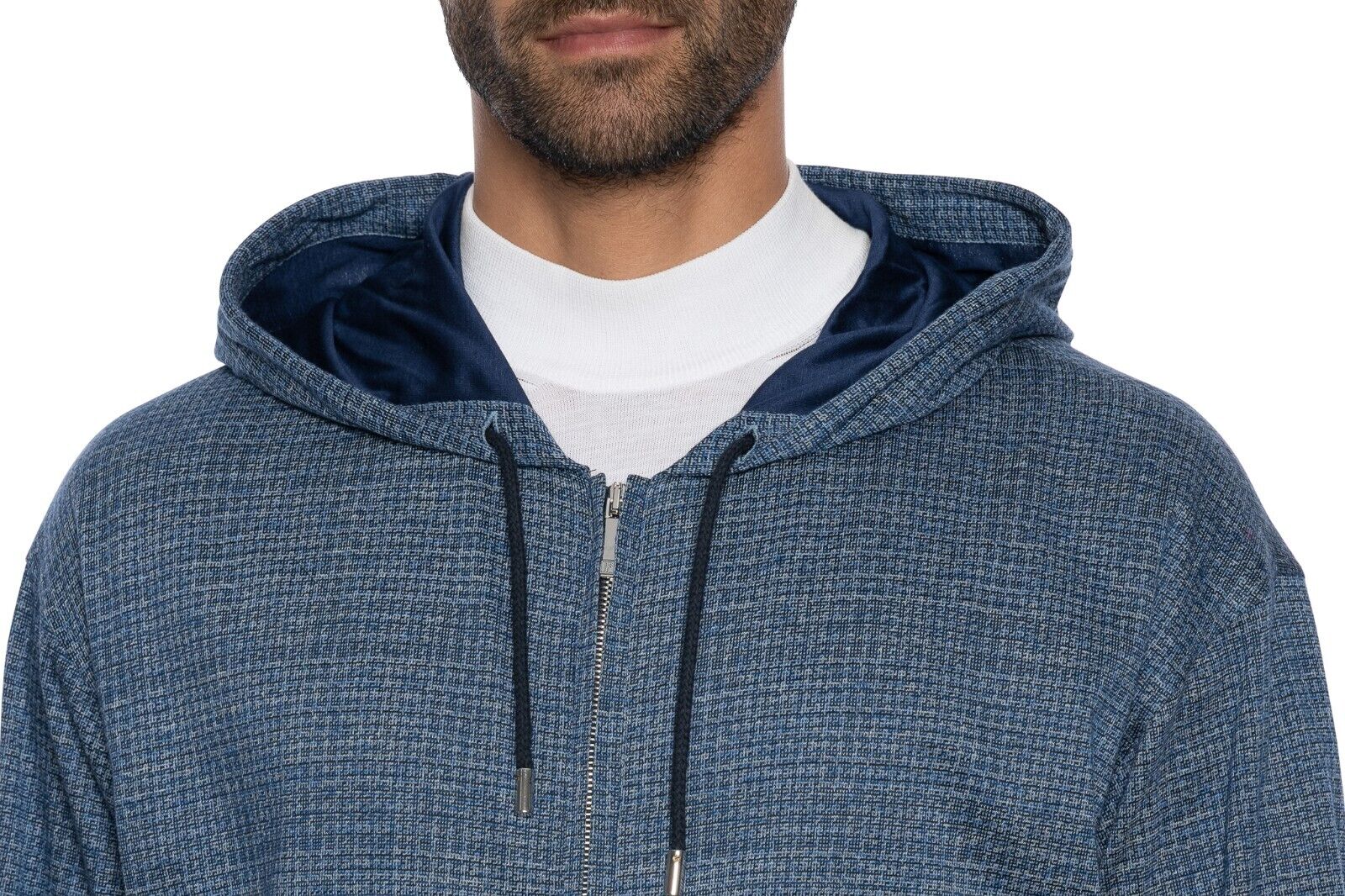 2000$ ITALO FERRETTI Tracksuit Jogging Suit Blue 100% Cotton Size L ZILLI
