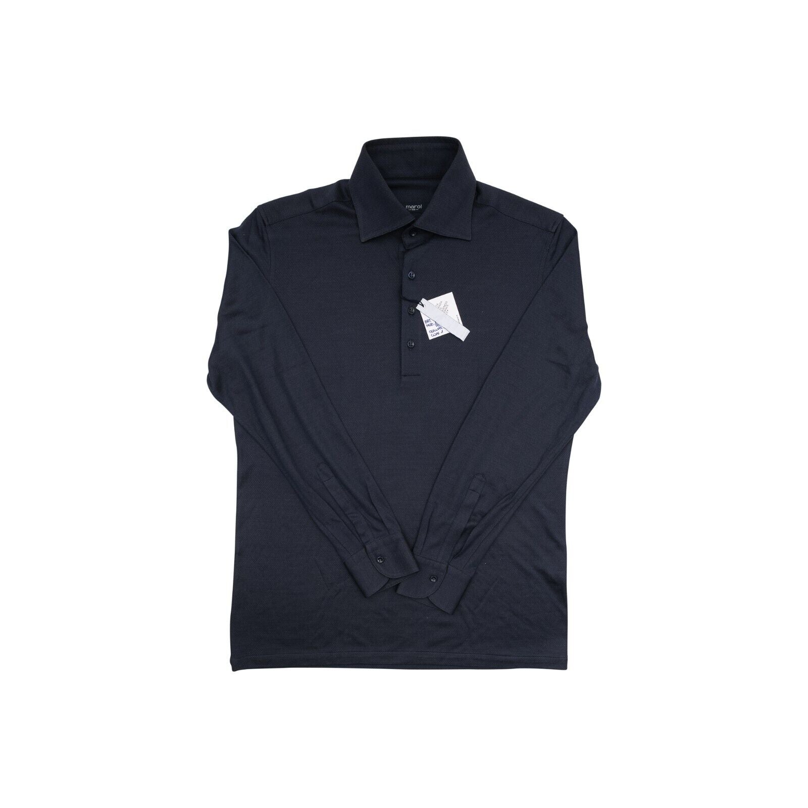 1400$ LUXURY MAROL BOLOGNA Shirt Blue 100% COMO SILK Jersey 16 - 41