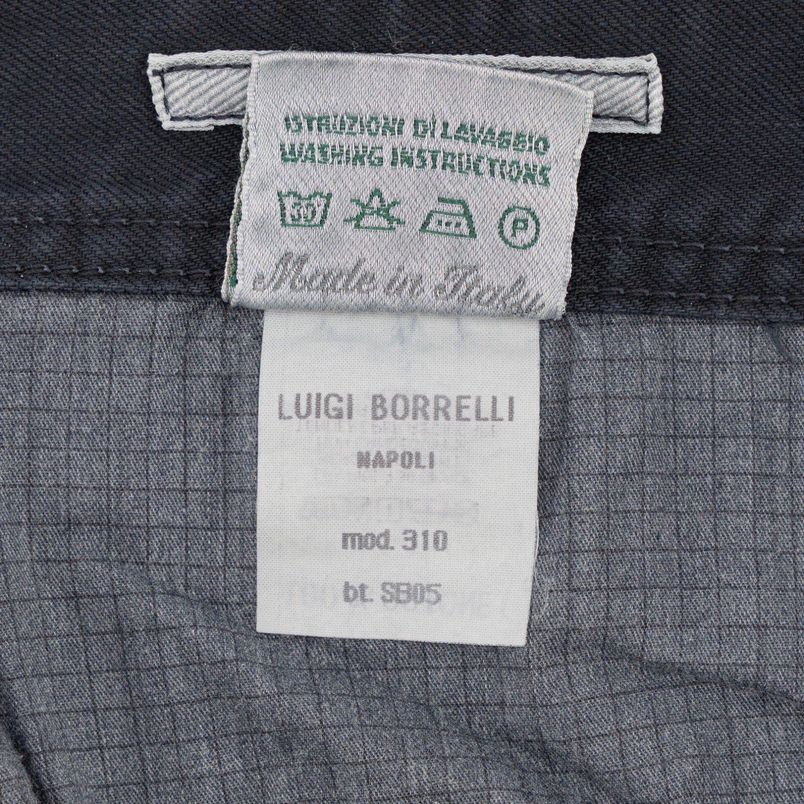 415$ LUIGI BORRELLI NAPOLI Dark Blue Denim Jeans Pant Cotton 42 US / 58 EU