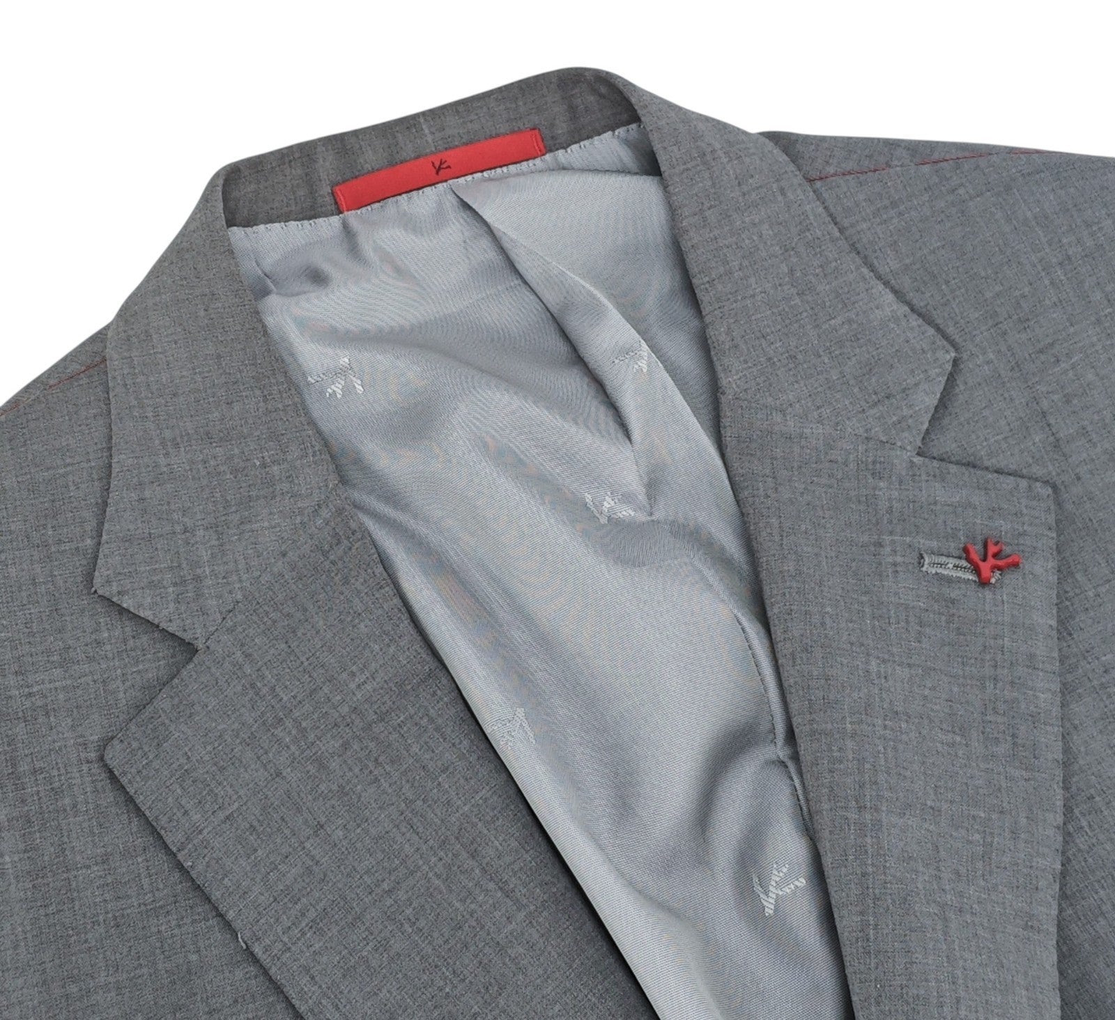 $6125 ISAIA "Gregorio" Gray Jacket Sport Coat Jersey Fine Wool 42 US / 52 EU 8R