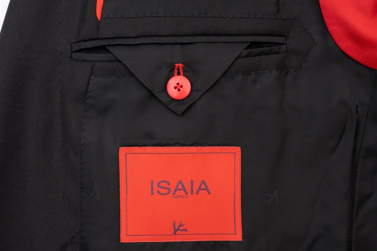 $6500 ISAIA NAPOLI "Aquaspider" Black Hand-Sewn Suit Fine Wool 8R ( Regular)