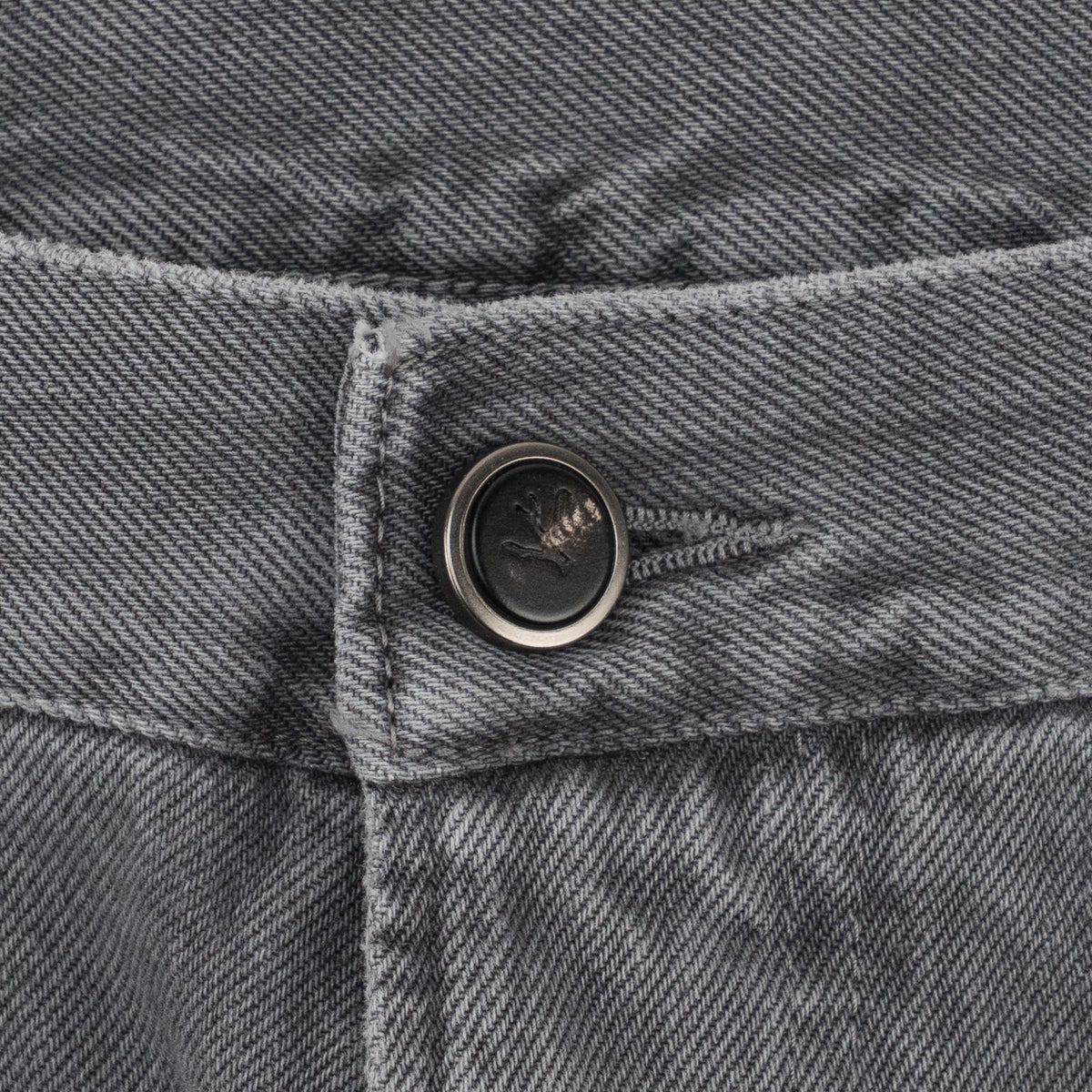 795$ ISAIA NAPOLI "Forcella" Gray Denim Jeans Pant Cotton - Leather Tag Wide Leg