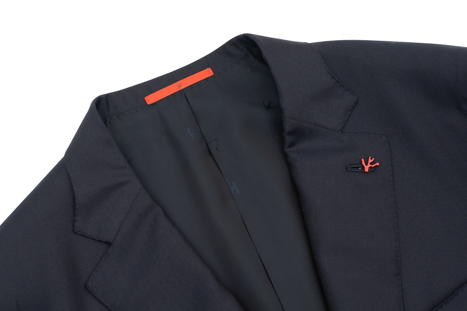 $6500 ISAIA NAPOLI "Aquaspider" Blue Navy Hand-Sewn Suit Wool 38 US / 48 EU 8R