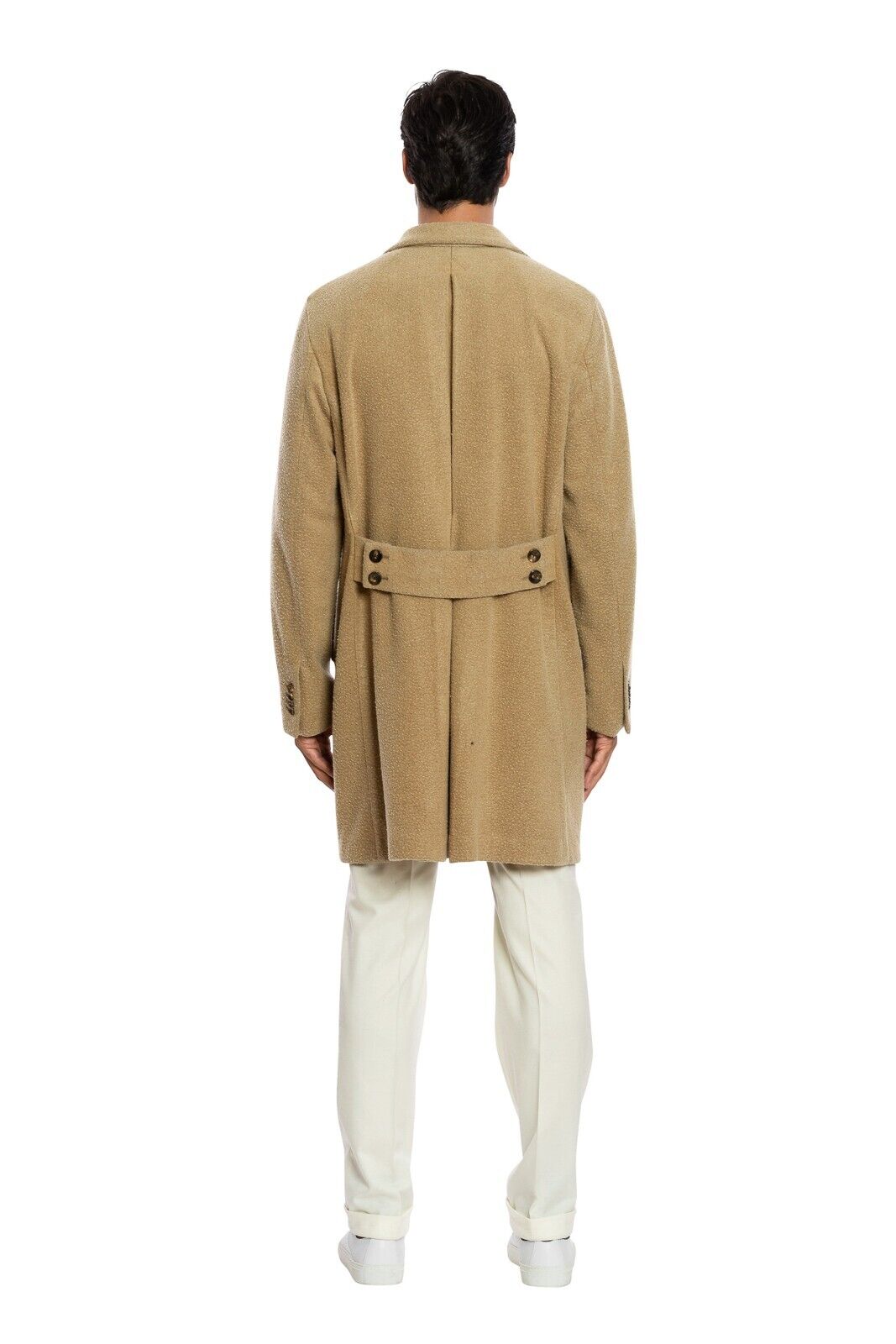 $2200 BOGLIOLI MILANO Double Breaested Camel Coat Casentino Wool 44 US / 54 EU