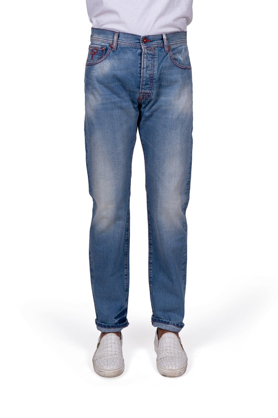 1500$ GERLIN Jeans Pant Cotton + Crocodile Tag 34 US / 50 EU BIJAN