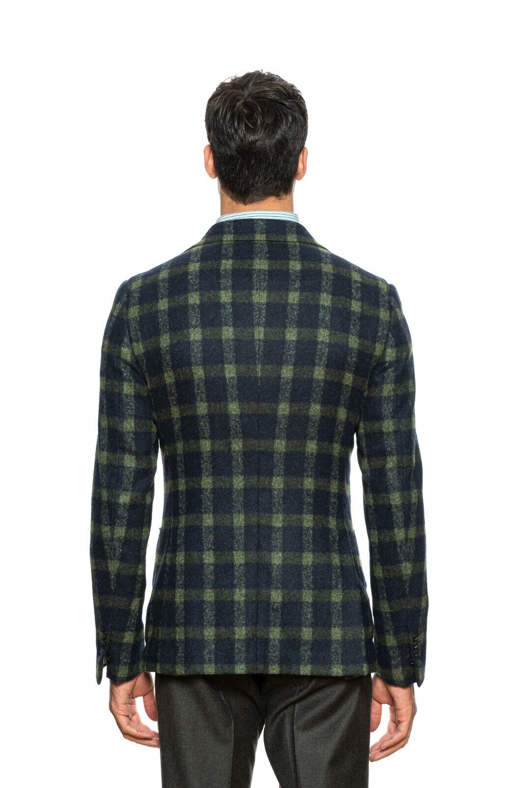 $2295 BELVEST Blue Green Baby Alpaca Jacket 42 US / 52 EU Drop 8R Slim