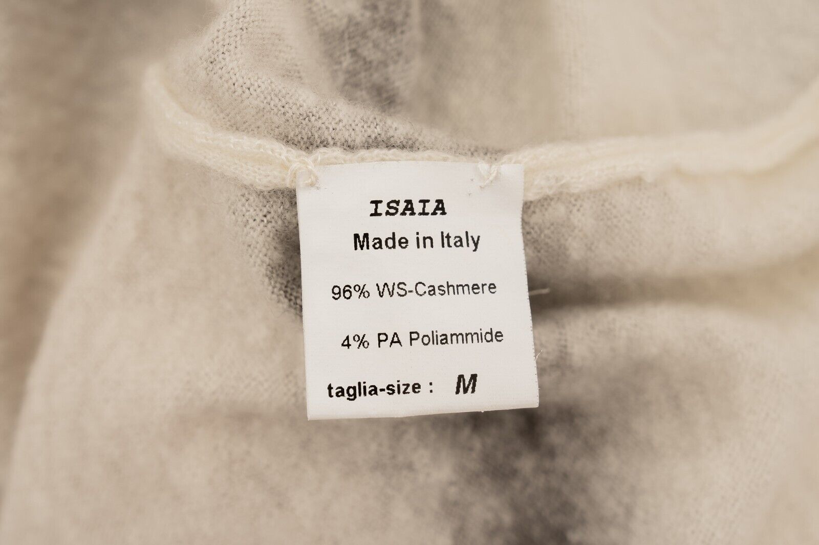 1600$ ISAIA NAPOLI Brown Sweater Crewneck Extra Soft Cashmere Size M Slim Fit