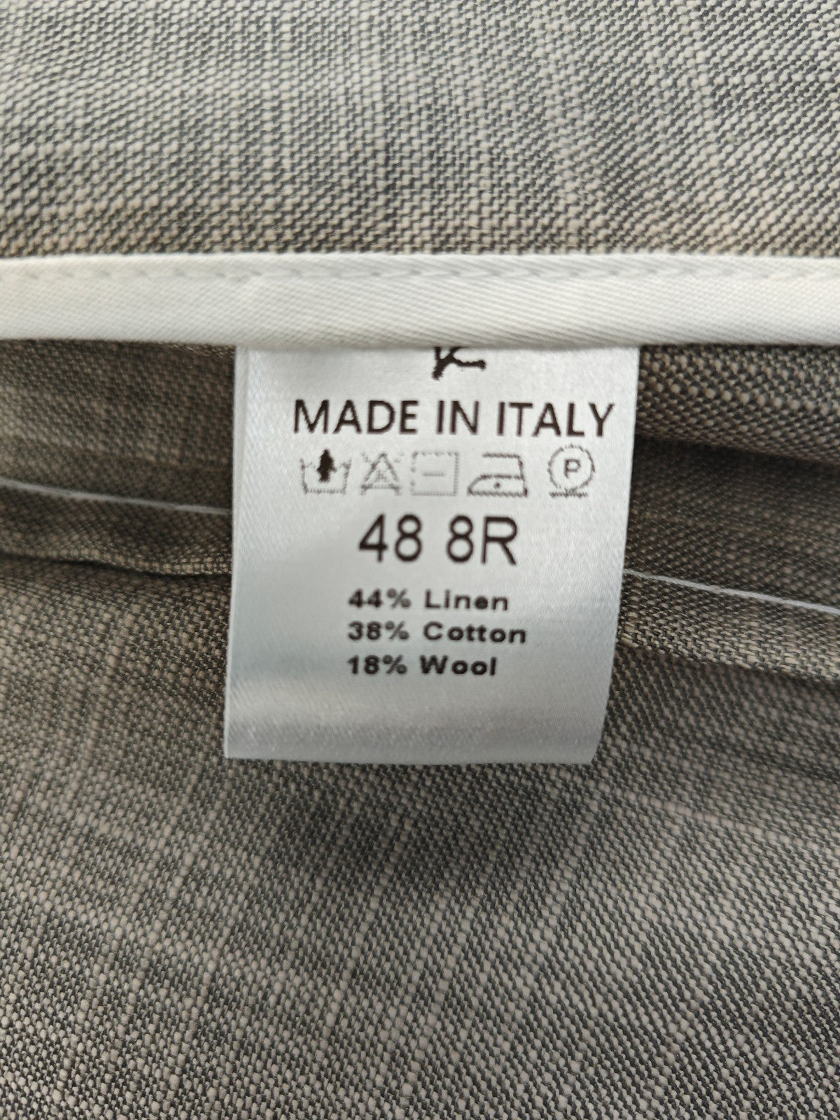 4800$ ISAIA NAPOLI Beige Sahariana Jacket Linen Cotton Wool 38 US / 48 EU 8R