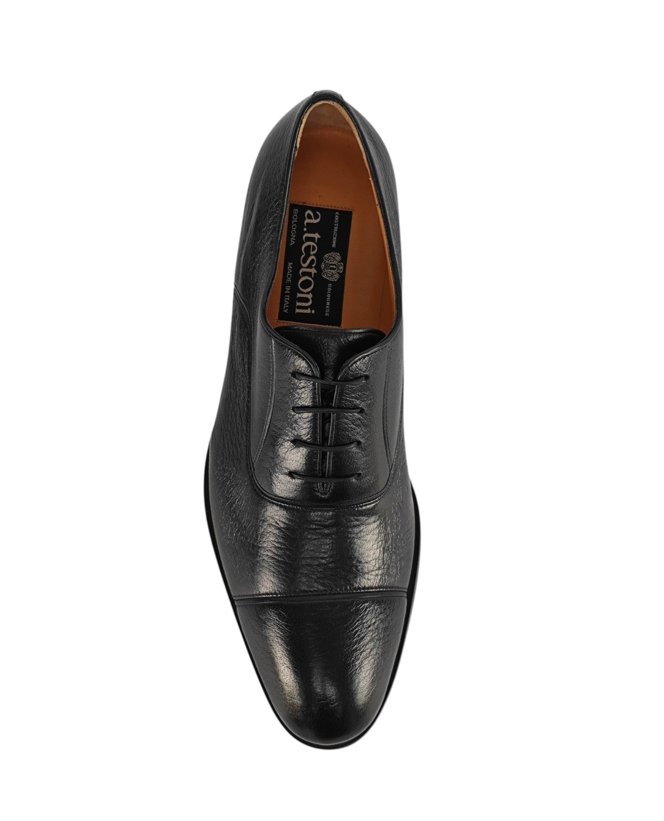 1700$ TESTONI Black Label Oxford Shoes Goodyear Welted Deerskin 8 UK 9 US 42 IT