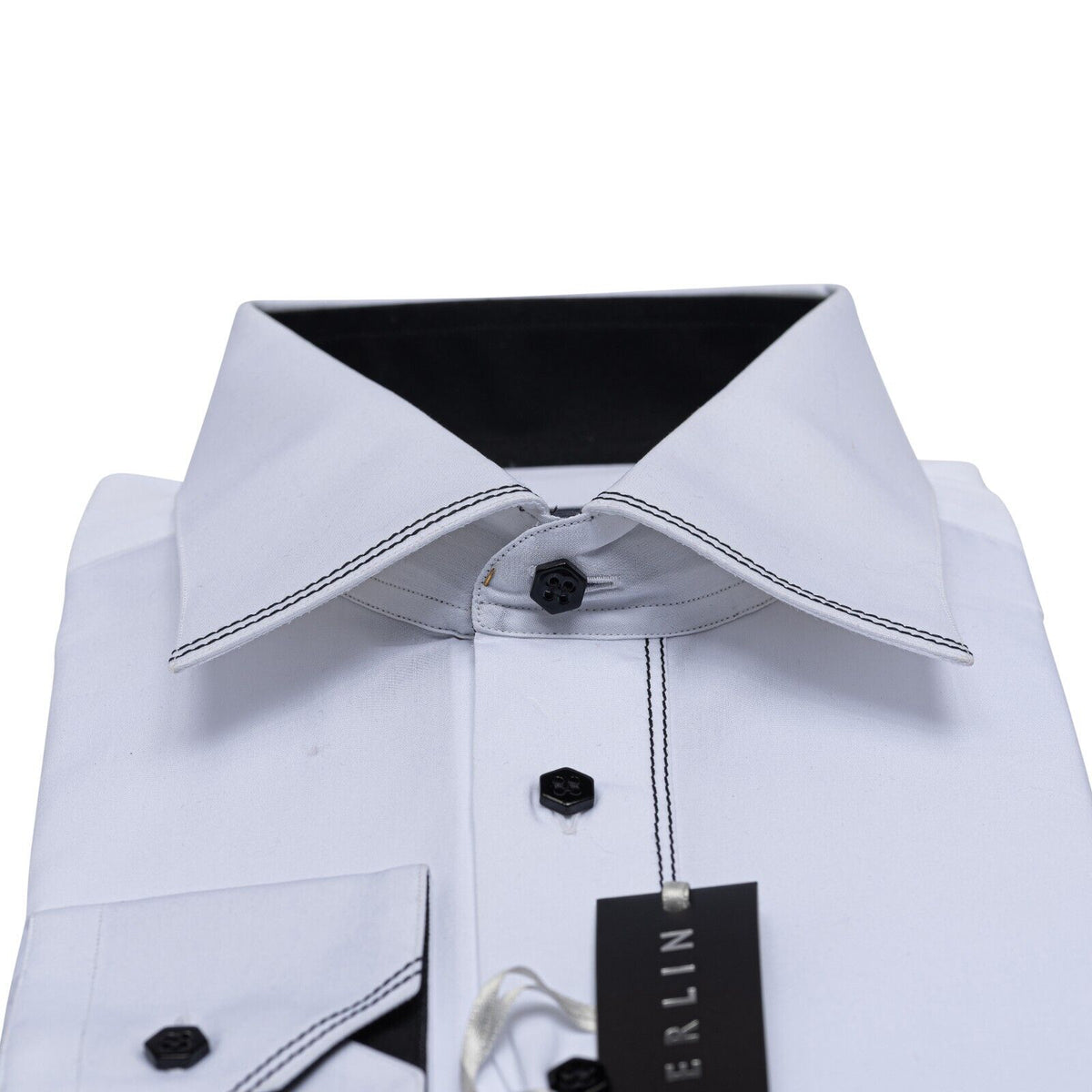 LUXURY 690$ GERLIN Shirt White SUPRALUX ALUMO Cotton 16-41 1A ZILLI