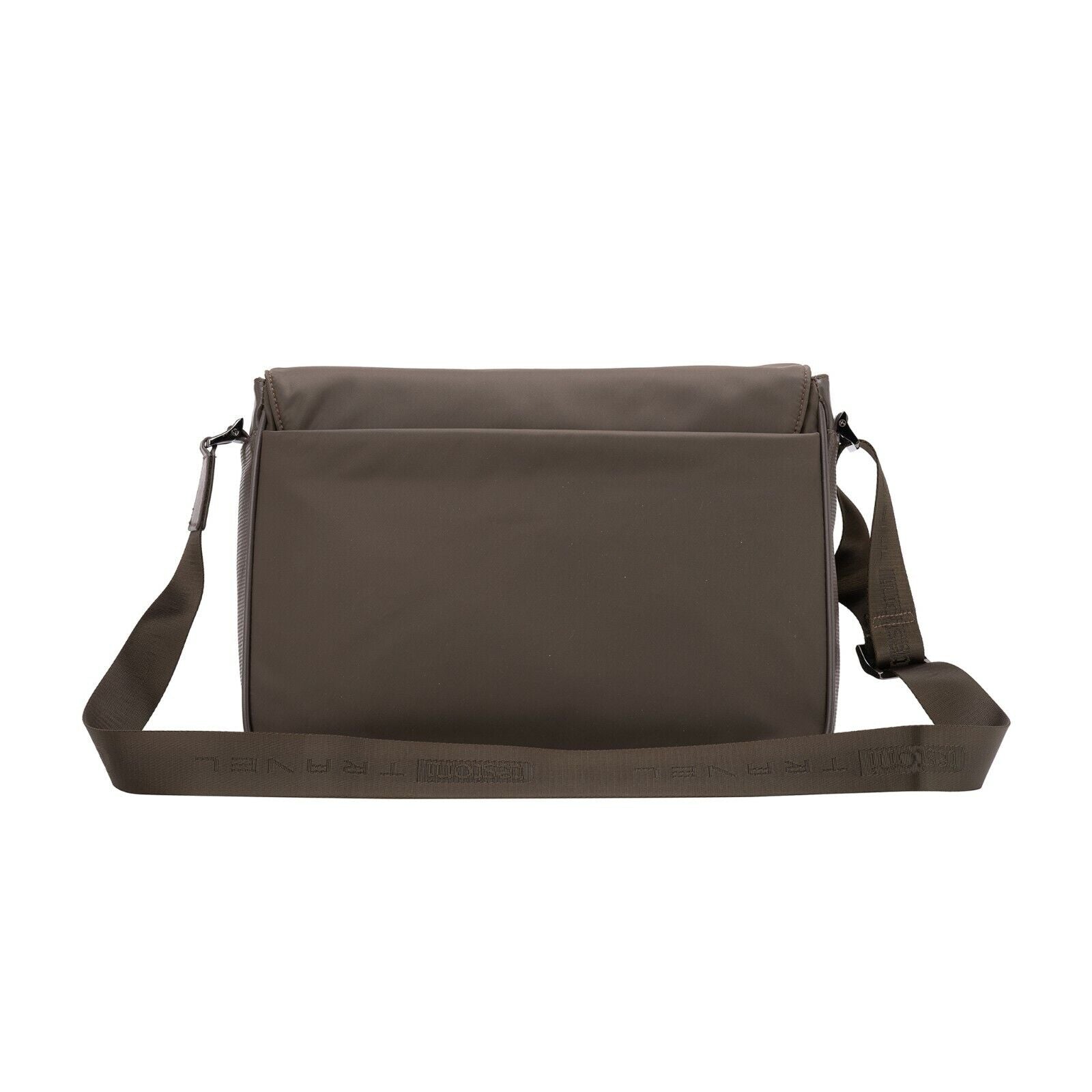 $860 Testoni TRAVEL Mud Hand Luggage Briefcase Calf + Fabric + Pc Case