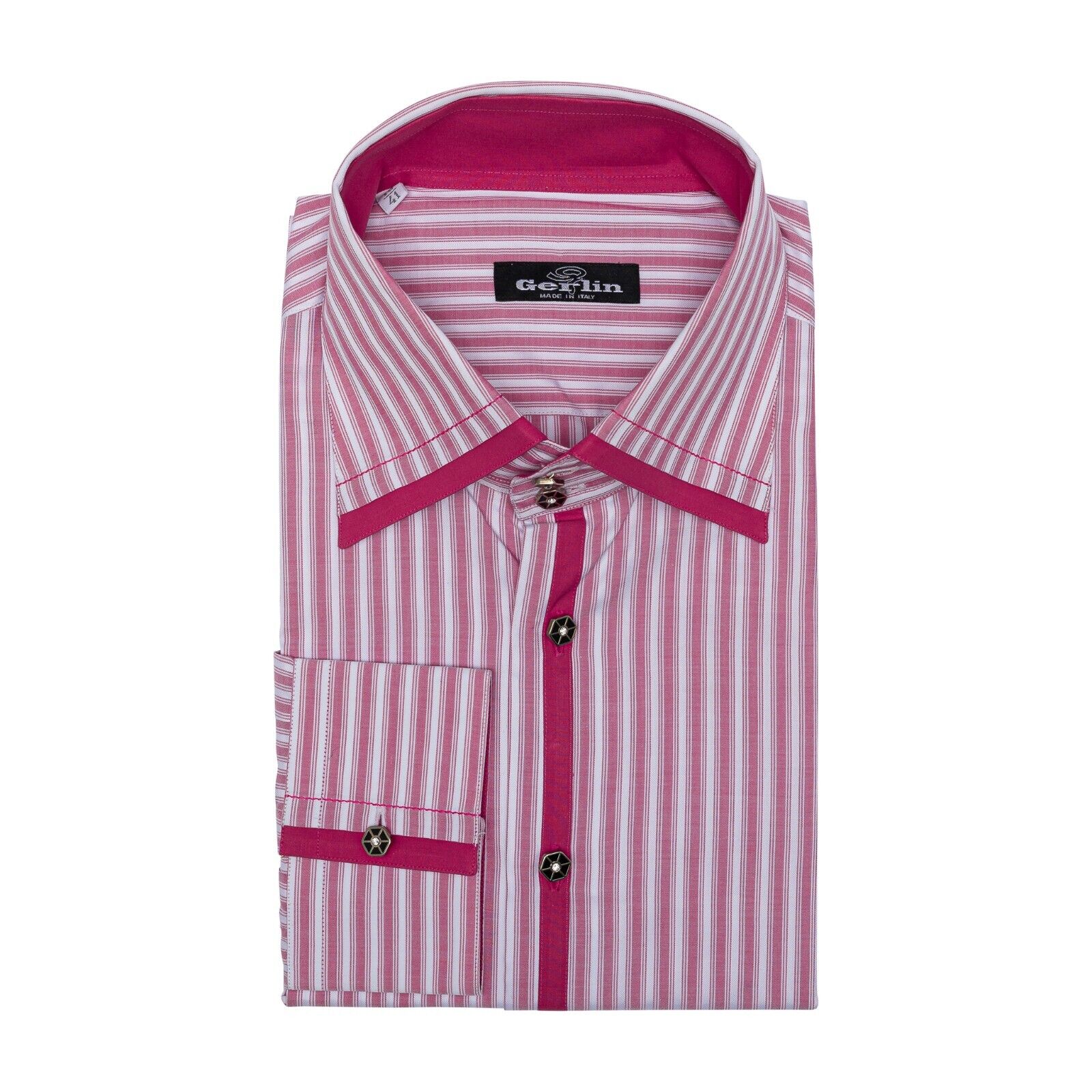 690$ LUXURY GERLIN Shirt Pink Thomas Mason Cotton 16 - 41 9D BIJAN