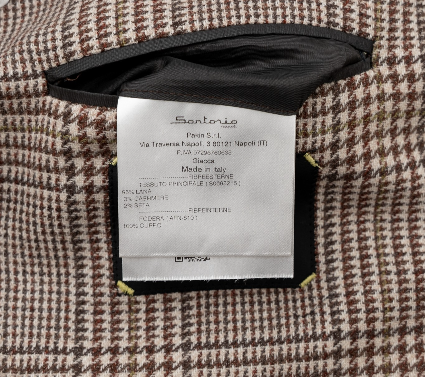 1900$ SARTORIO KITON Beige Jacket Sport Coat Wool Cashmere Silk 40 US 50 EU 7R