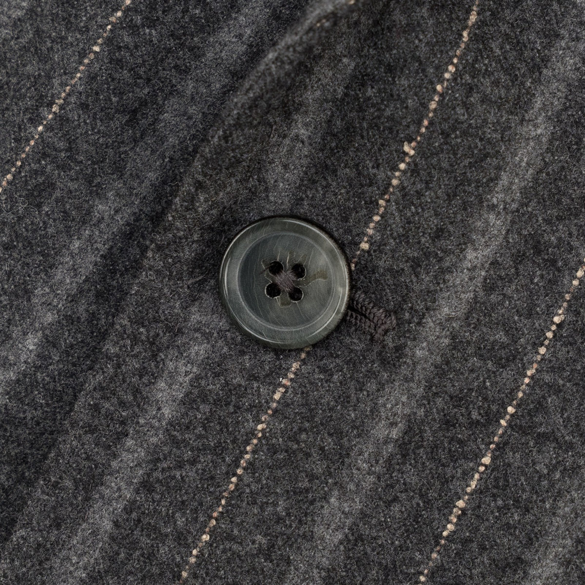 $6600 ISAIA NAPOLI "Marechiaro" Gray Suit Flannel Wool Striped 38 US / 48 EU 8R