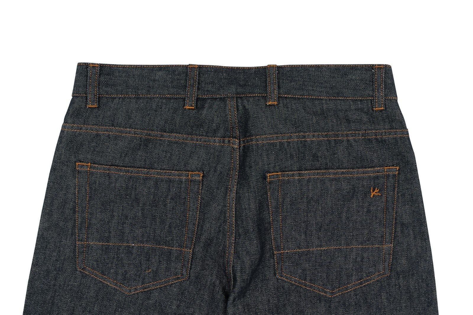 690$ ISAIA NAPOLI Gray Denim 5 Pockets Pant Raw Japanese Cotton 32 US / 48 EU