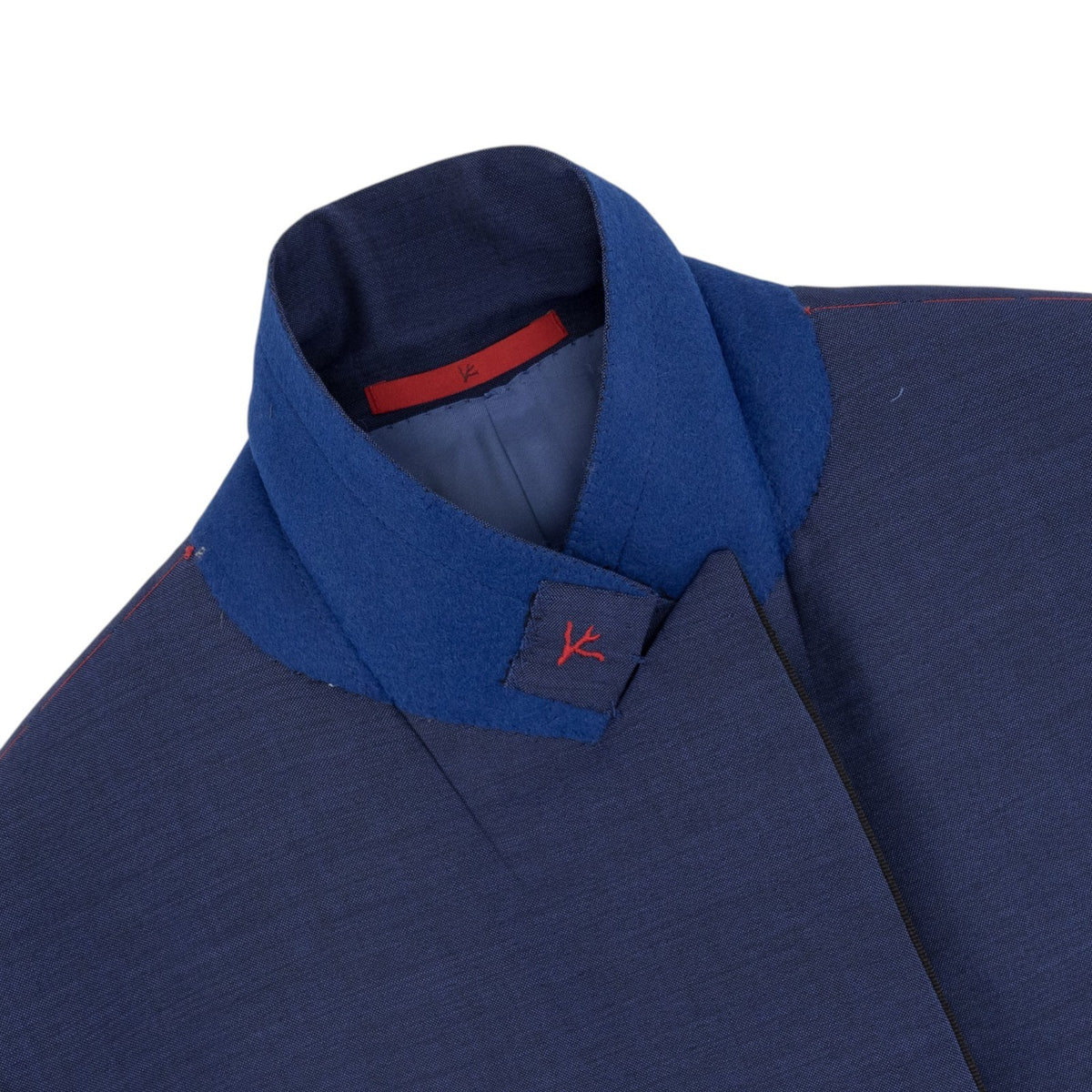 $5995 ISAIA NAPOLI "Sanita" Blue Peak Lapel Tuxedo Suit Wool Wool - Mohair
