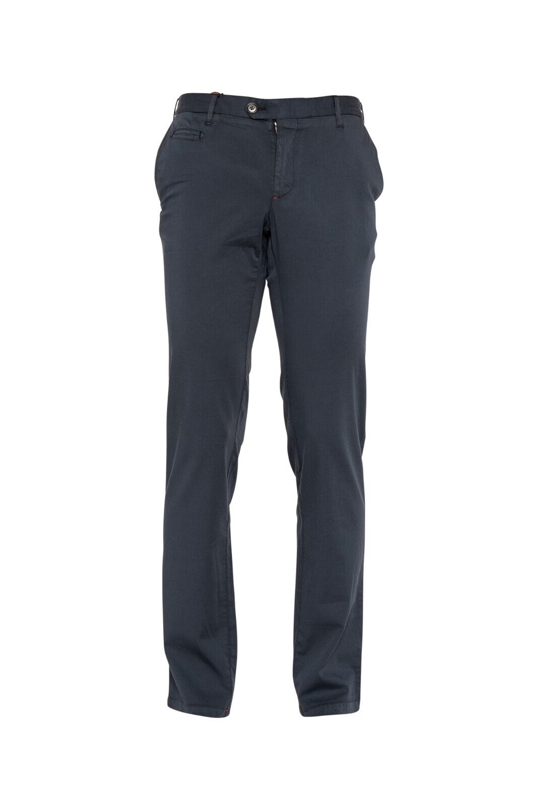 690$ ISAIA NAPOLI Blue Chino Trousers Pant Cotton Silk 30 US / 46 EU Slim Fit