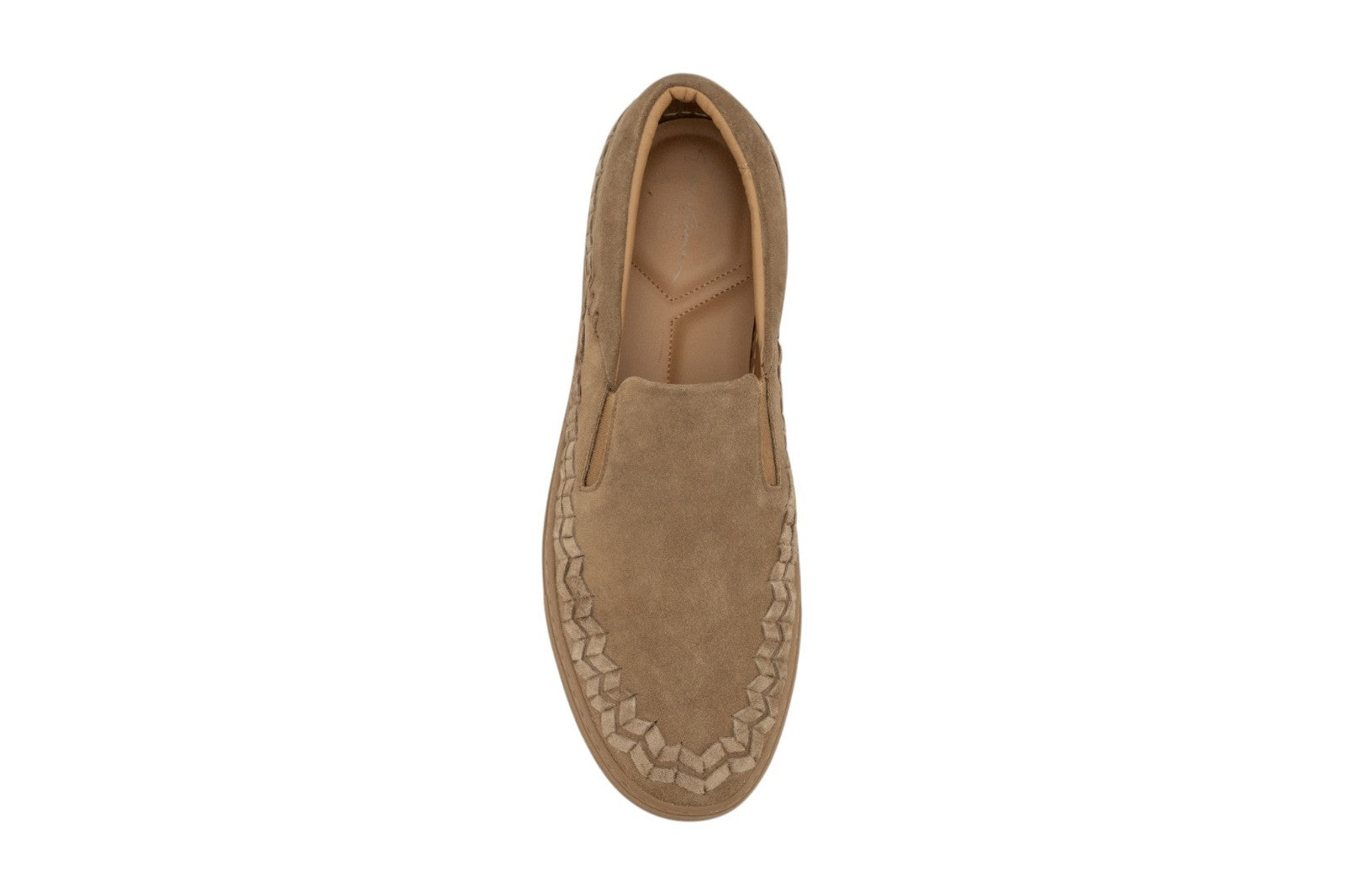 1050$ GIORGIO ARMANI Sneaker Shoes Slip-On Beaver Woven Suede 10 UK 11 US 44 IT