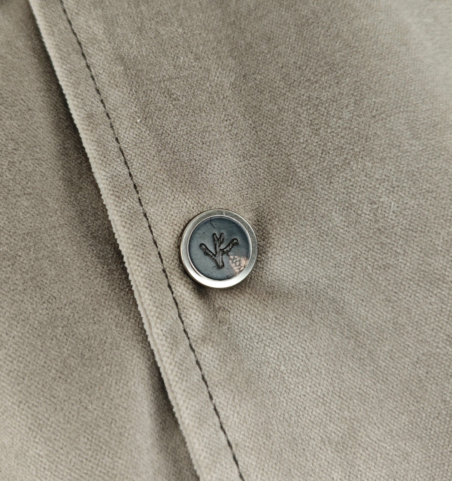 $6500 ISAIA NAPOLI "Amalfi" Gray Hand-Sewn College Tracksuit Velvet Cotton