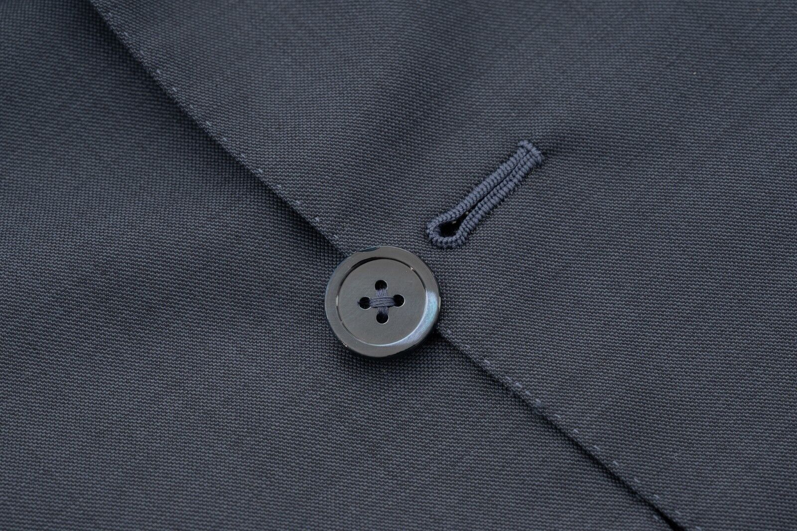 $5600 ISAIA NAPOLI Blue Hand-Sewn Solid Suit Fine Wool 44 US / 54 EU 7R