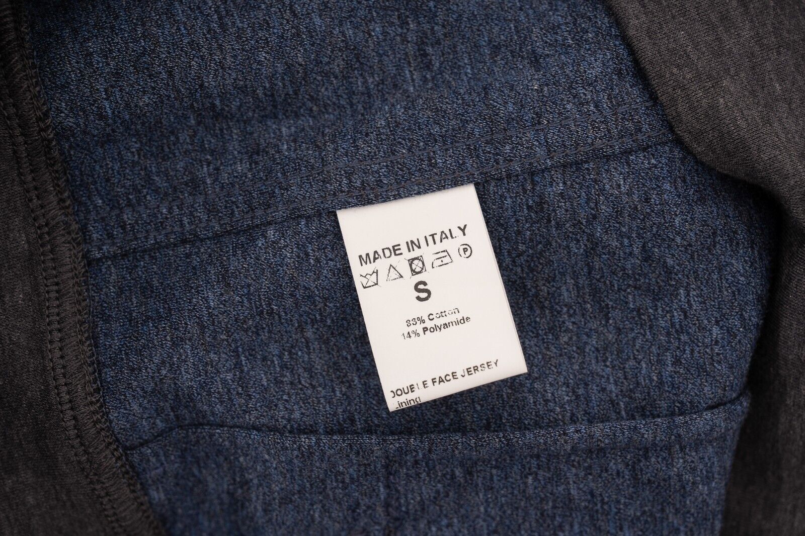 1200$ ISAIA NAPOLI Gray Full Zip Hoodie Track Jacket Jersey Cotton Size S