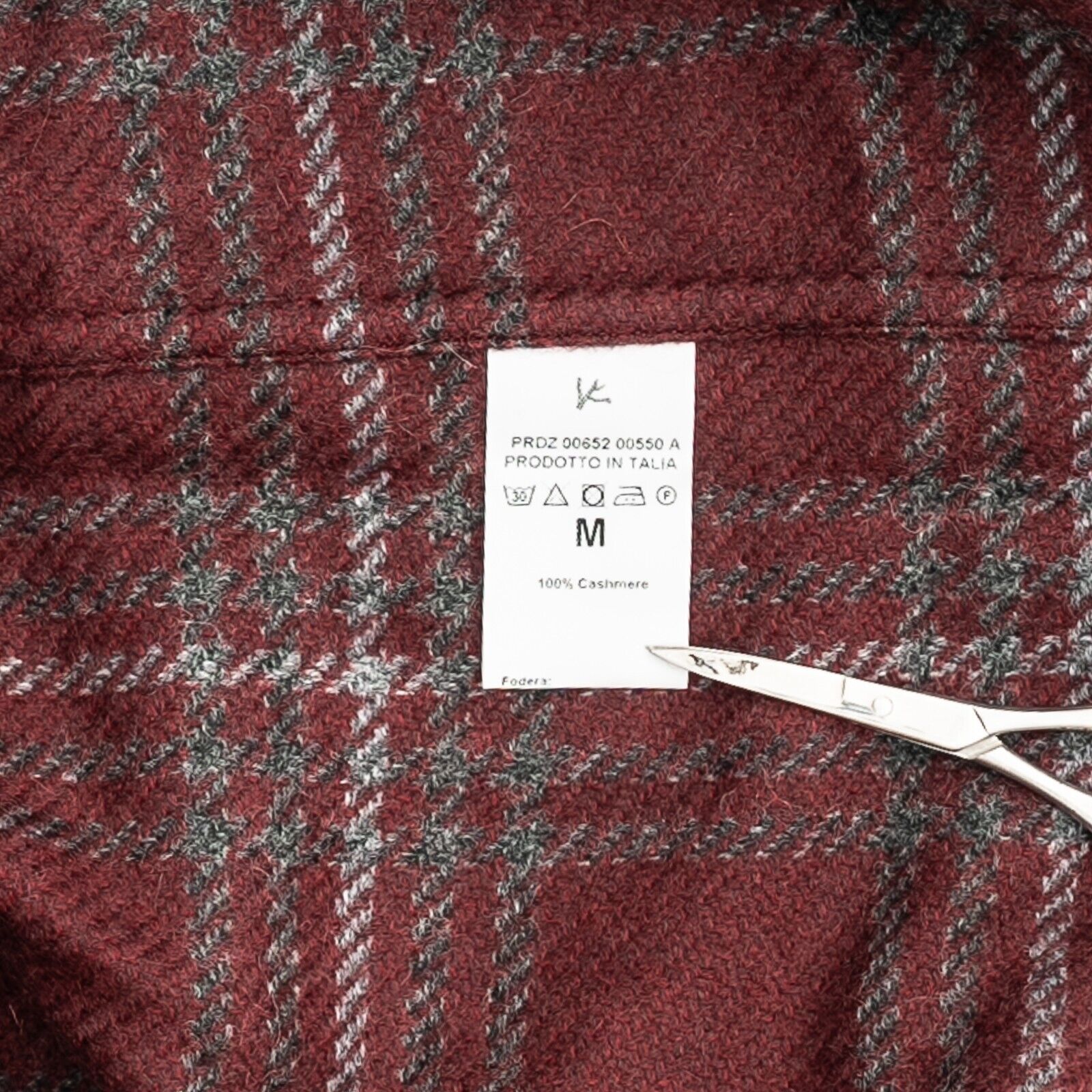 $2400 ISAIA NAPOLI Wine Pajama Set Dressing Gown Robe 100% Cashmere Size M