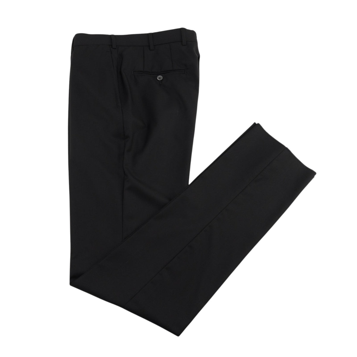 $7050 ISAIA "Gregorio" Black Hand-Sewn Suit Fine Wool 4 Seaon 38 US / 48 EU 7R