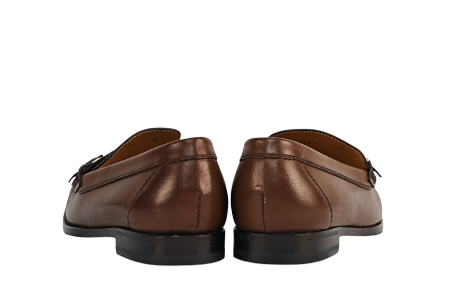 1250$ TESTONI "Bracciano" Chestnut Loafer Shoes Top Calf 8 UK / 9 US / 42 IT