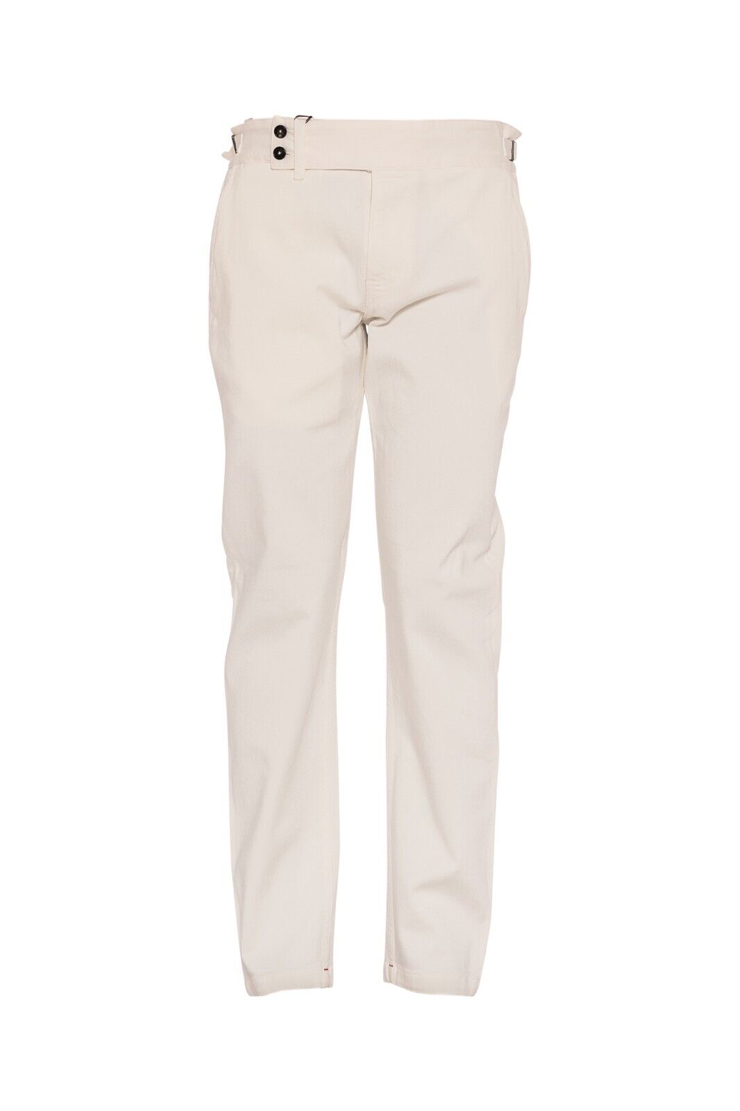 690$ ISAIA NAPOLI "CASALNUOVO" Trouser White Denim Jeans Trouser Pant Cotton