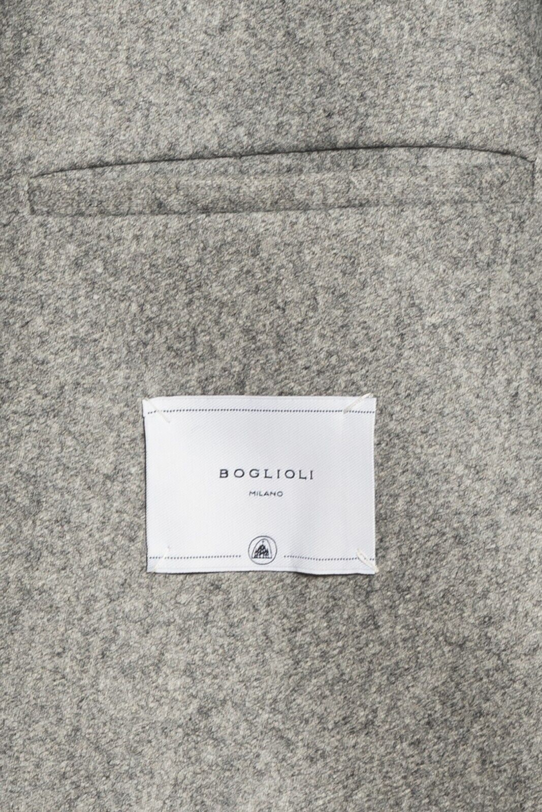 $1700 BOGLIOLI MILANO Single Breasted Grey Long Coat Heavy Wool 46 US / 56 EU