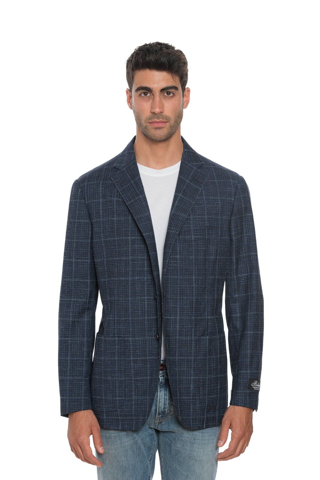 $2200 BELVEST Jacket Blue Wool Cotton Linen 44 US / 54 EU Drop 7R JACKETINTHEBOX
