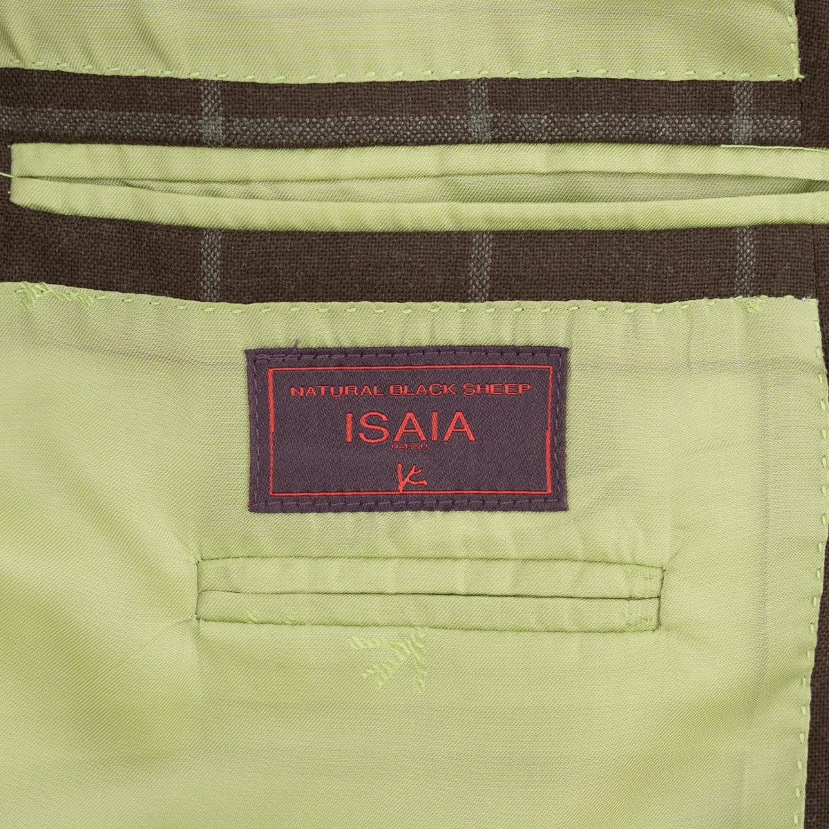 $6850 ISAIA NAPOLI "Marechiaro" Brown Suit Hand-Sewn Black Sheep Wool