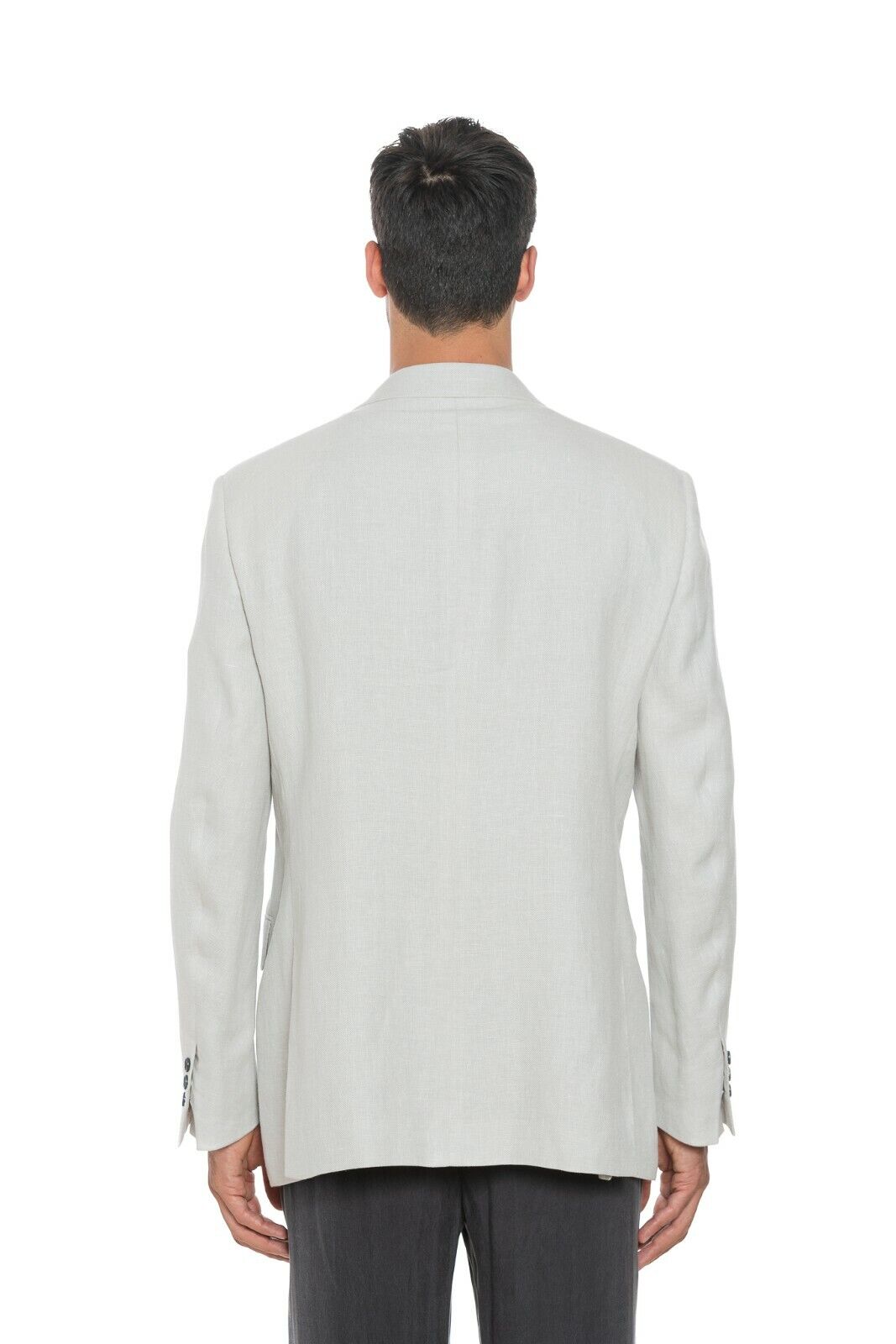 2180$ BELVEST Sartorial Jacket Blazer Solid Ice Linen Wool Silk 44 US / 54 US 7R