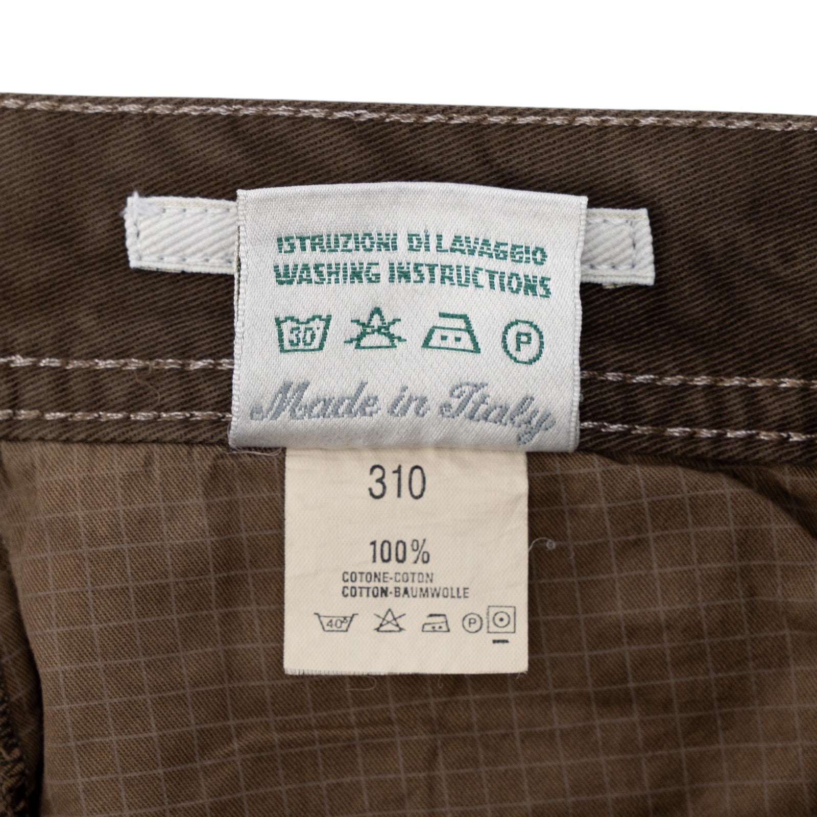 415$ LUIGI BORRELLI NAPOLI Brown Denim Jeans Pant Cotton 34 US / 50 EU - Regular