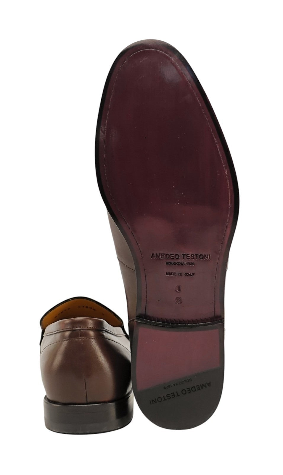 1350$ TESTONI "Camogli" Brown Loafer Woven Calf / Suede 8 UK / 9 US / 42 IT