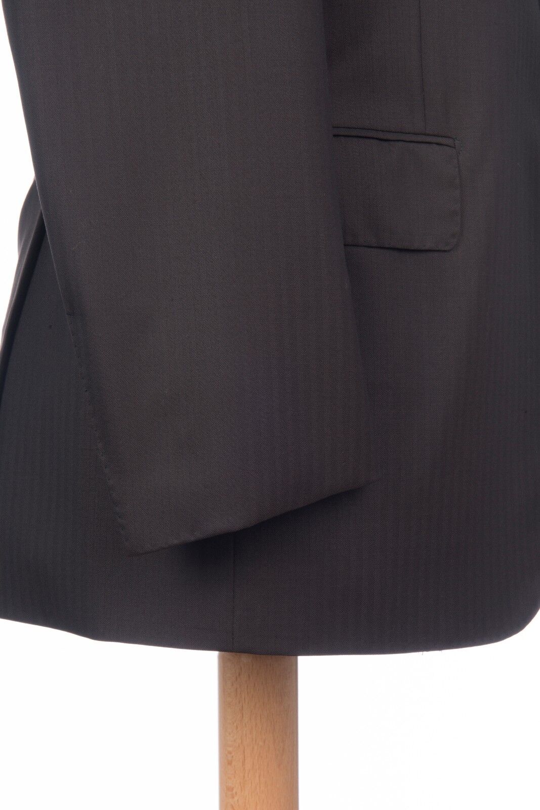 $2345 D'AVENZA Dark Brown Wool Jacket Blazer Hand-Sewn in Italy 40 US / 50 EU