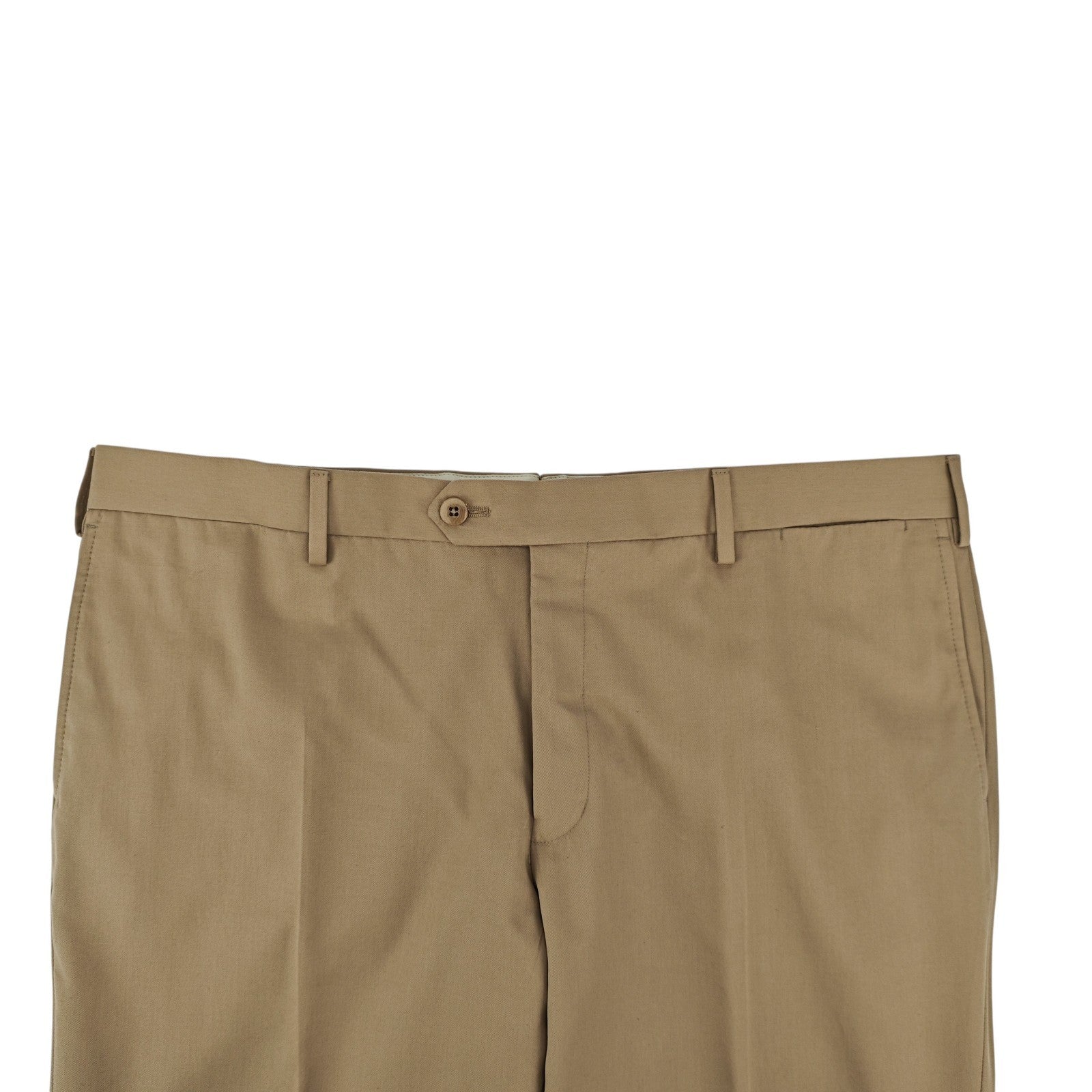 $1800 RAFFAELE CARUSO Beige Handmade 3/2 Roll Suit 100% Cotton 44 US / 54 EU