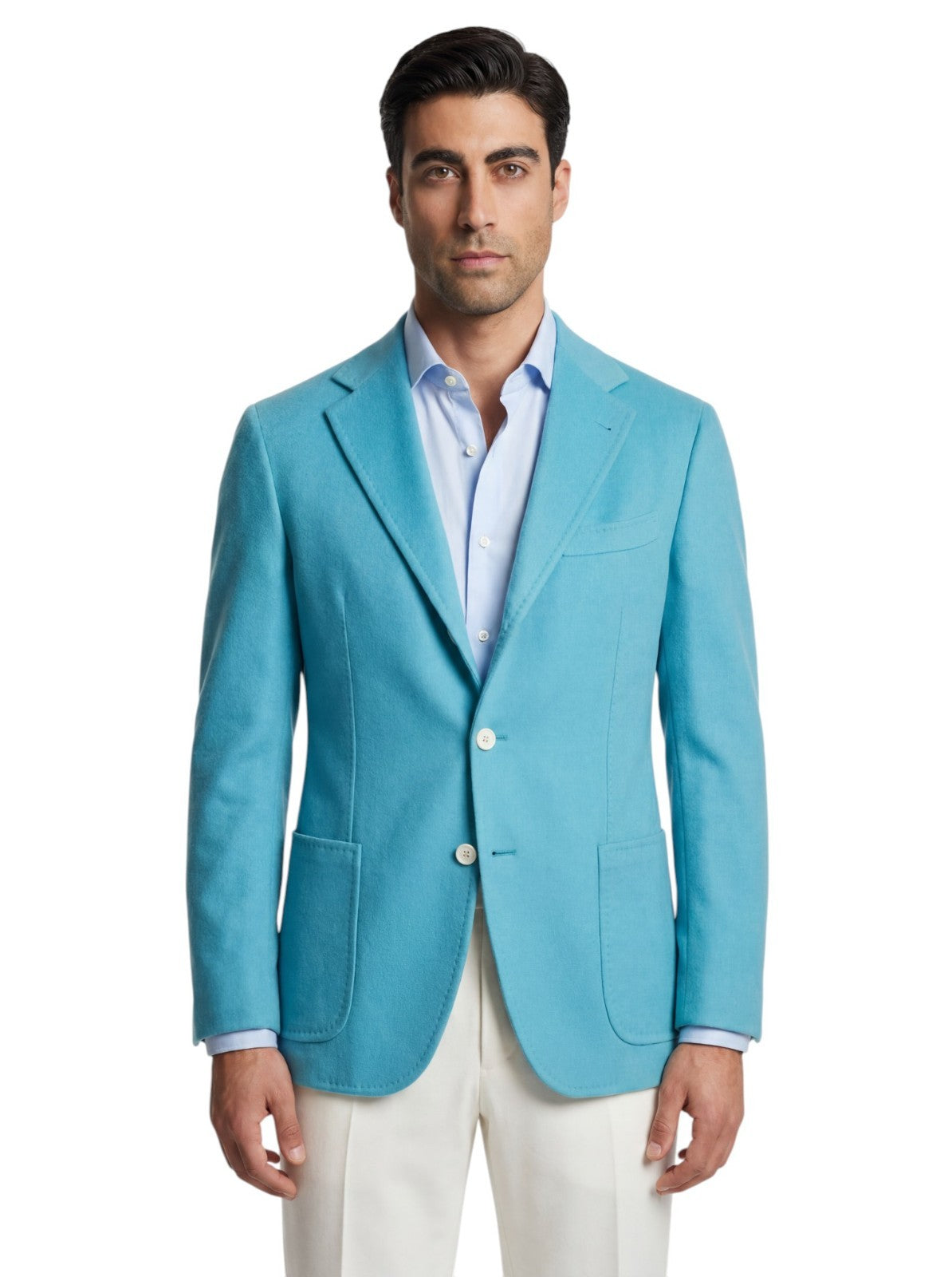 3200$ SARTORIO KITON NAPOLI Turquoise Jacket Sport Coat Cashmere 40 US / 50 EU