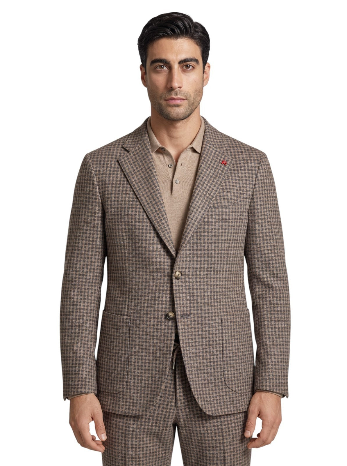 $6850 ISAIA NAPOLI "Capri" Beige Suit Flannel Wool - Drawstring 36 US / 46 EU 8R