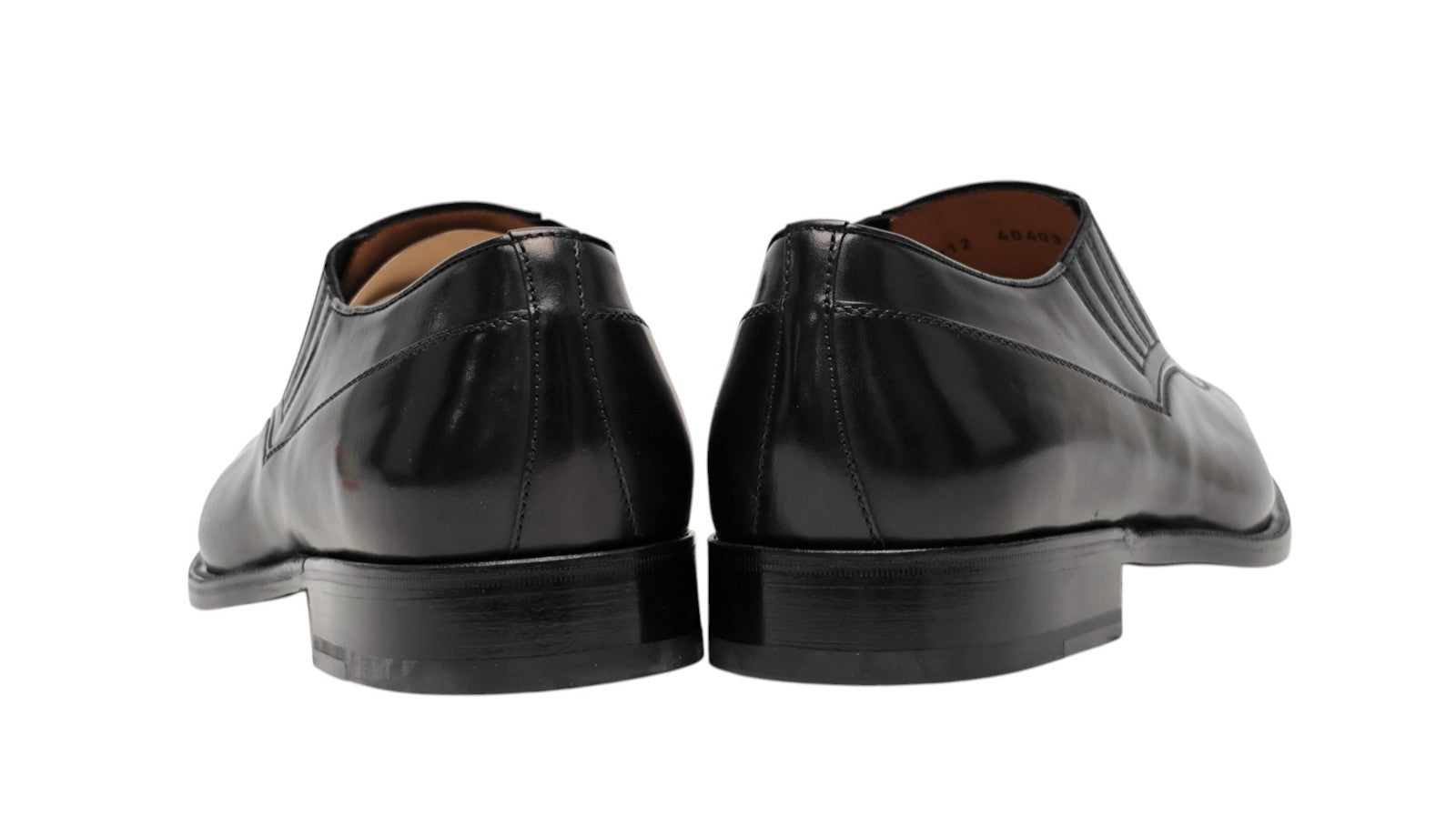 1450$ TESTONI "Valdobbiadene" SlipOn Shoes Black Lux Calf 9 UK / 10 US / 43 IT