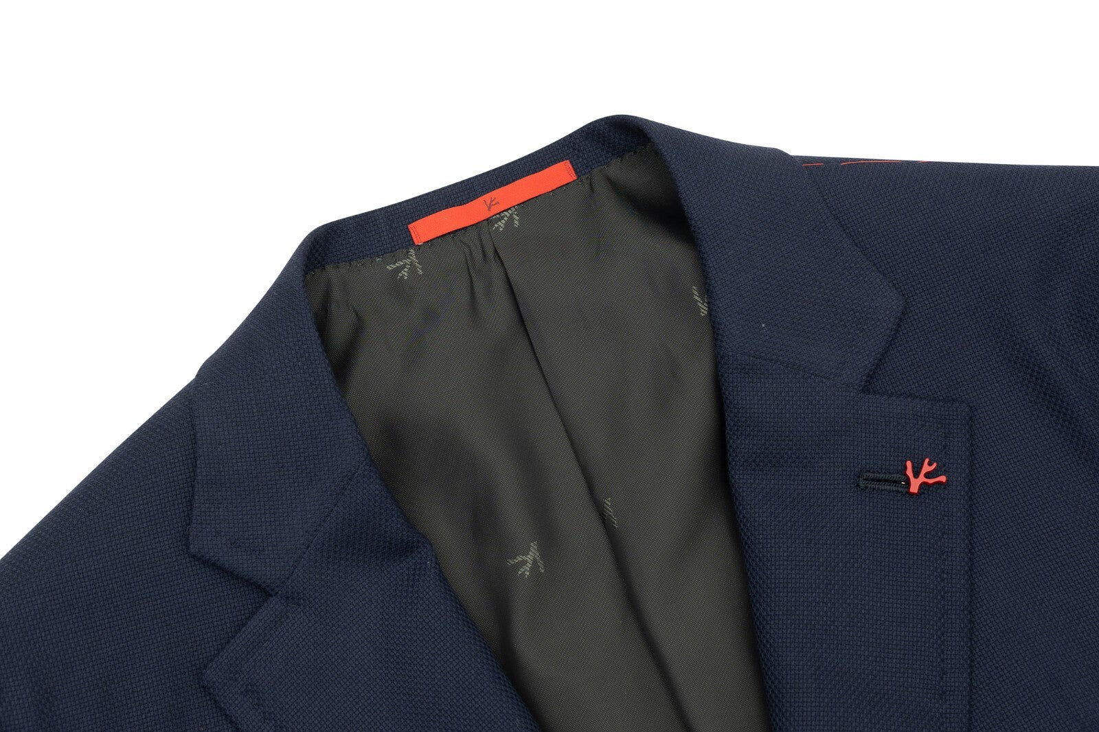 $4800 ISAIA NAPOLI Solid Blue Navy Jacket Sport Coat Wool Knit ( MDP )