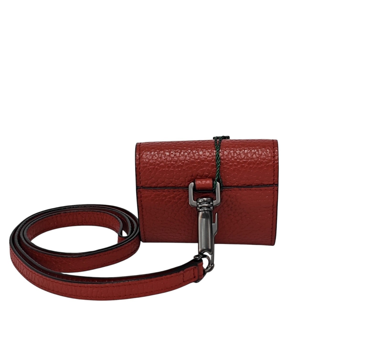 150$ PINEIDER FIRENZE 1774 Headphones Airpods Holder Grain Calf Cherry