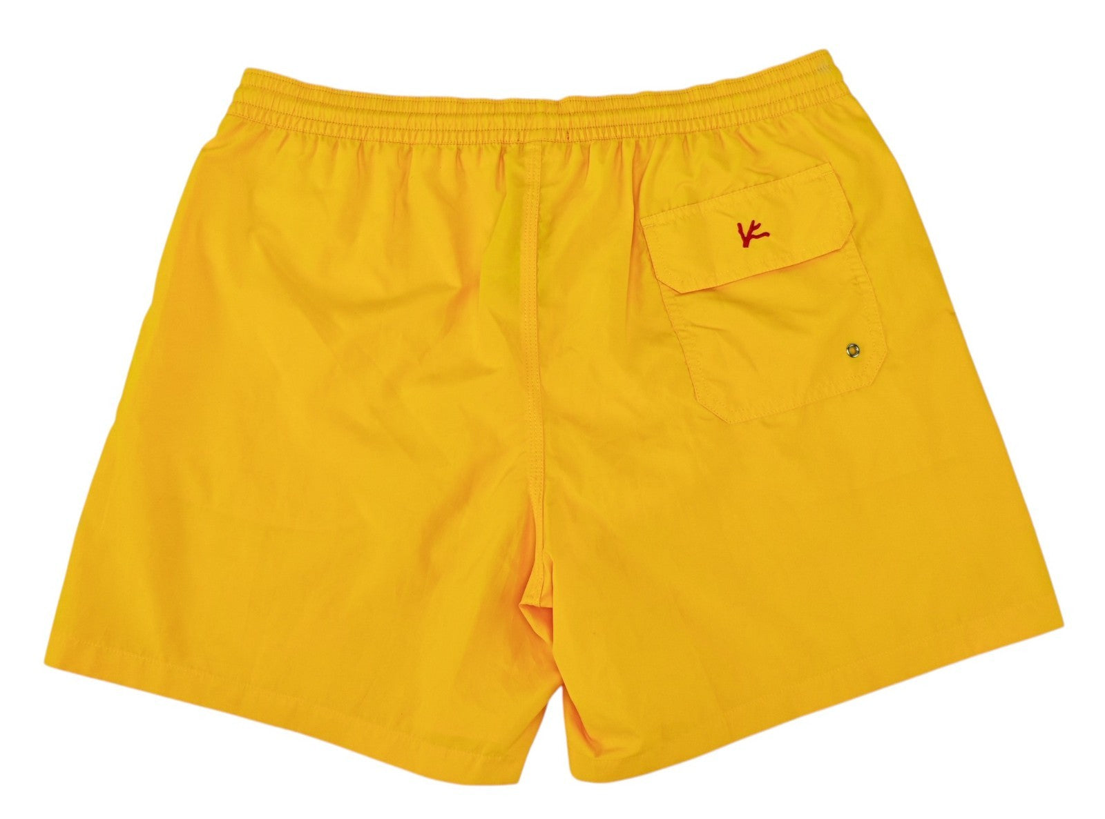 395$ ISAIA NAPOLI Yellow Swimsuit Swim Trunks whit Drawstring Waist Size XL
