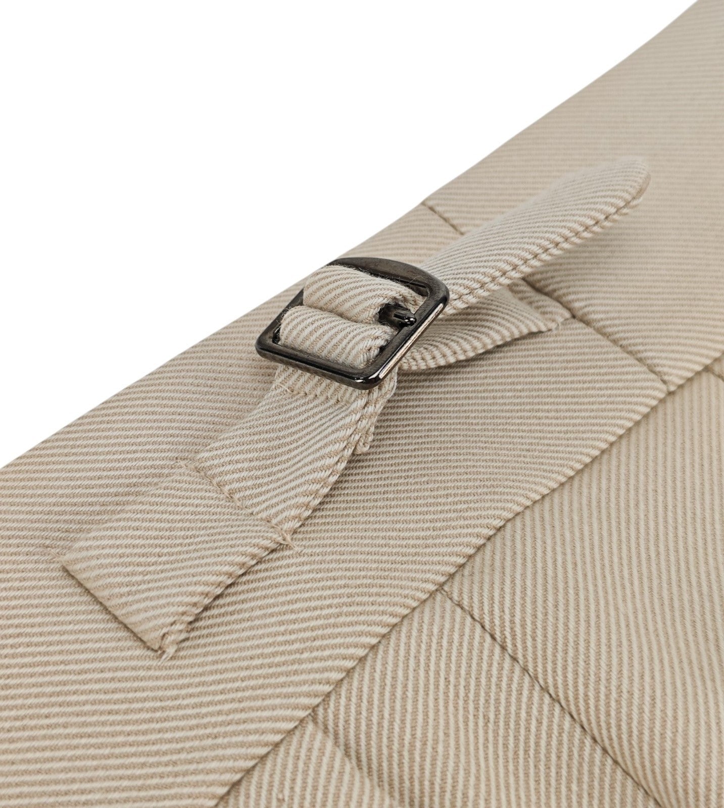 1650$ ISAIA "Casalnuovo" Ivory Tapered Dress Pant Wool Cotton 36 US / 52 EU R