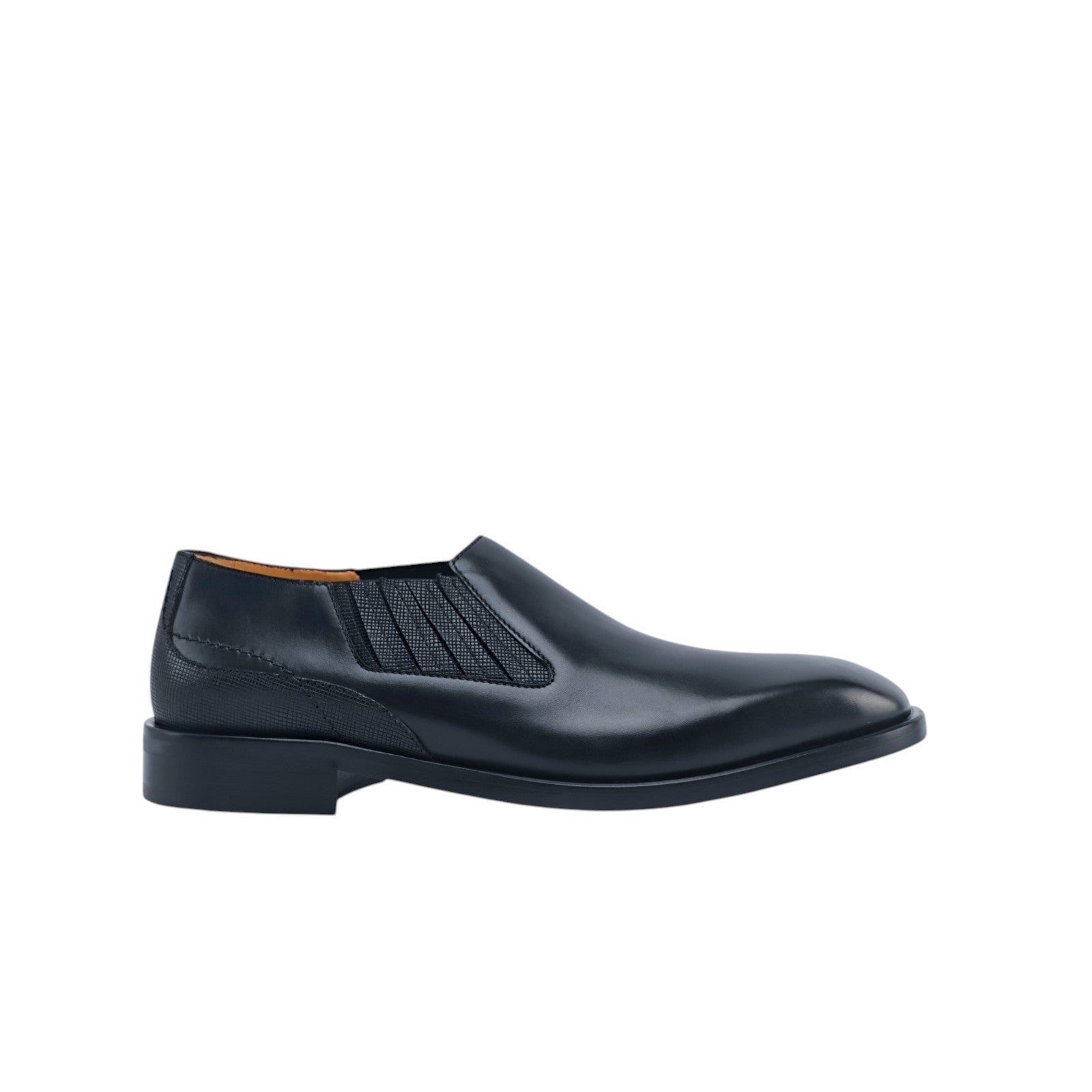 1200$ TESTONI 1929 Slip On Shoes Saffiano + Calf Blue Navy 8 UK / 9 US / 42 IT