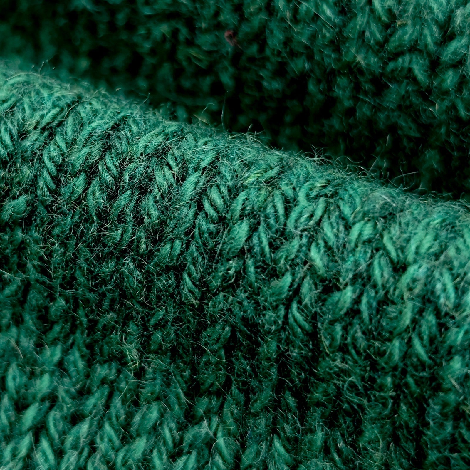 1890$ ISAIA NAPOLI Forest Green Sweater Woven Knit Soft Cotton Cashmere M