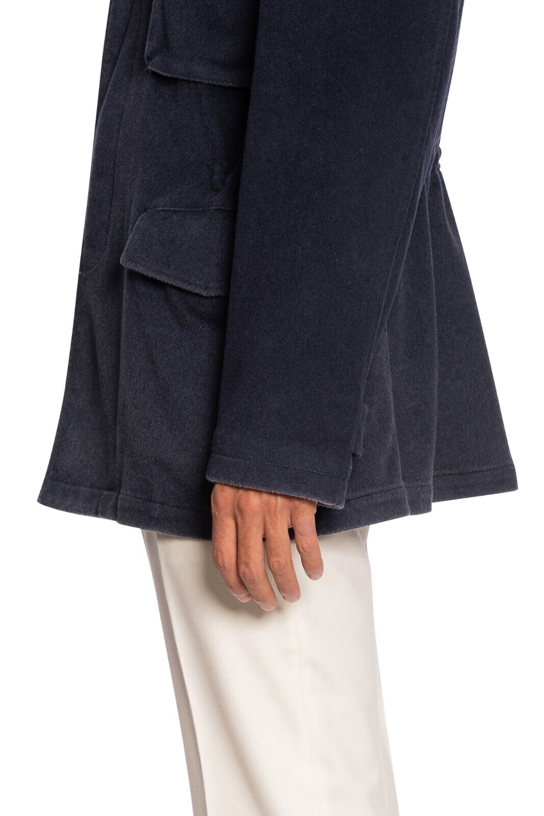 $2800 BOGLIOLI Blue Field Jacket Coat 100% Cashmere Dyed Process 46 US / 56 EU